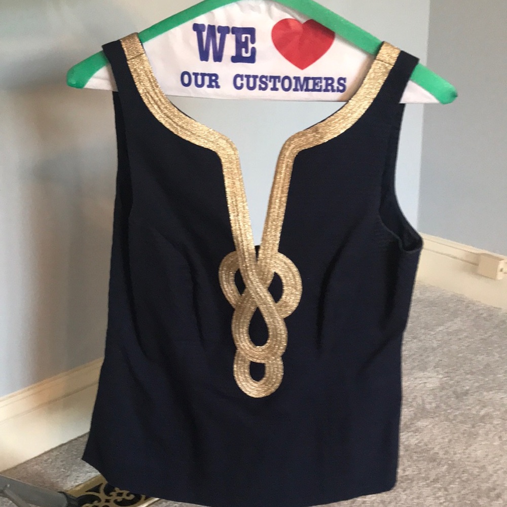 Navy/Gold Top